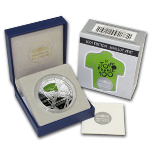 2013 Silver Proof 100th Tour de France - Green Jersey